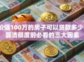 价值100万的房子可以贷款多少？算清额度前必看的三大因素
