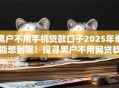 黑户不用手机贷款口子2025年谁能想到呢！探寻黑户不用网贷软件借钱口子