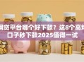网贷平台哪个好下款？这8个高炮口子秒下款2025值得一试