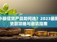小额信贷产品如何选？2023最新贷款攻略与避坑指南