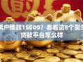 黑户借款15000？看看这8个买车贷款平台怎么样
