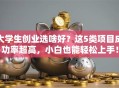 大学生创业选啥好？这5类项目成功率超高，小白也能轻松上手！