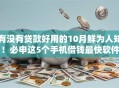 有没有贷款好用的10月鲜为人知！必申这5个手机借钱最快软件