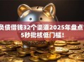 负债借钱32个渠道2025年盘点15秒批核低门槛！