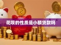 花呗的性质是小额贷款吗