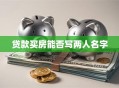 贷款买房能否写两人名字