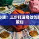 创业必读！三步打造高效创新创业策划