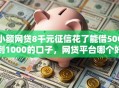小额网贷8千元征信花了能借500到1000的口子，网贷平台哪个好下款的5个平台介绍
