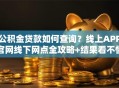 公积金贷款如何查询？线上APP官网线下网点全攻略+结果看不懂怎么办