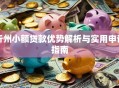 忻州小额贷款优势解析与实用申请指南