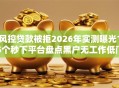 风控贷款被拒2026年实测曝光15个秒下平台盘点黑户无工作低门槛！