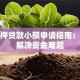 无抵押贷款小额申请指南：快速解决资金难题