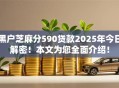 黑户芝麻分590贷款2025年今日解密！本文为您全面介绍！