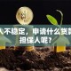 我收入不稳定，申请什么贷款需要担保人呢？