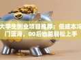 大学生创业项目推荐：低成本冷门蓝海，00后也能轻松上手