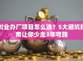 创业办厂项目怎么选？5大避坑指南让你少走3年弯路