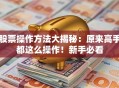 股票操作方法大揭秘：原来高手都这么操作！新手必看