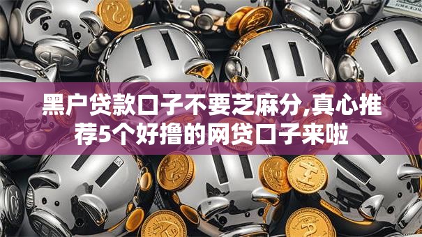 黑户贷款口子不要芝麻分,真心推荐5个好撸的网贷口子来啦