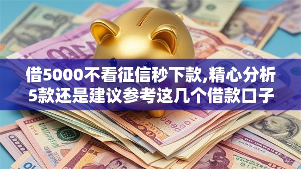 借5000不看征信秒下款,精心分析5款还是建议参考这几个借款口子吧