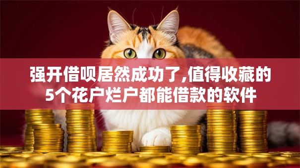 强开借呗居然成功了,值得收藏的5个花户烂户都能借款的软件