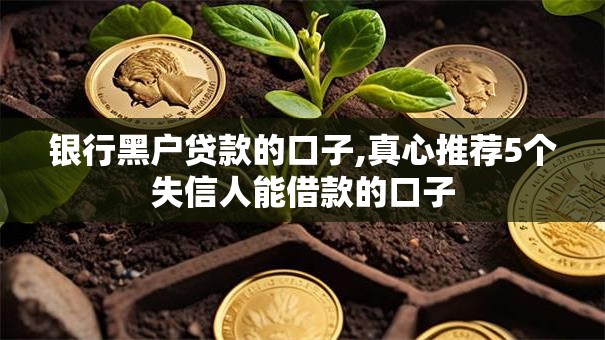 银行黑户贷款的口子,真心推荐5个失信人能借款的口子