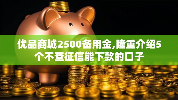 优品商城2500备用金,隆重介绍5个不查征信能下款的口子