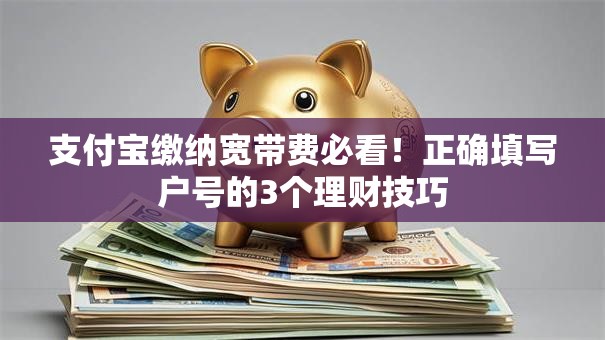 支付宝缴纳宽带费必看！正确填写户号的3个理财技巧