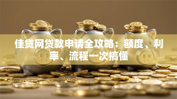 佳贷网贷款申请全攻略：额度、利率、流程一次搞懂