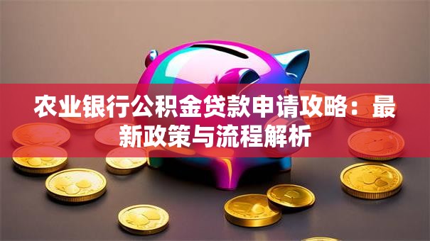 农业银行公积金贷款申请攻略：最新政策与流程解析