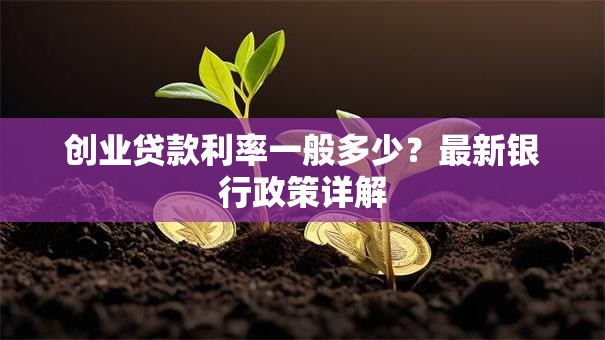 创业贷款利率一般多少？最新银行政策详解