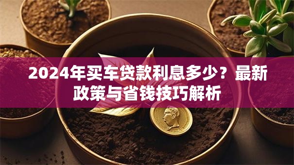 2024年买车贷款利息多少？最新政策与省钱技巧解析