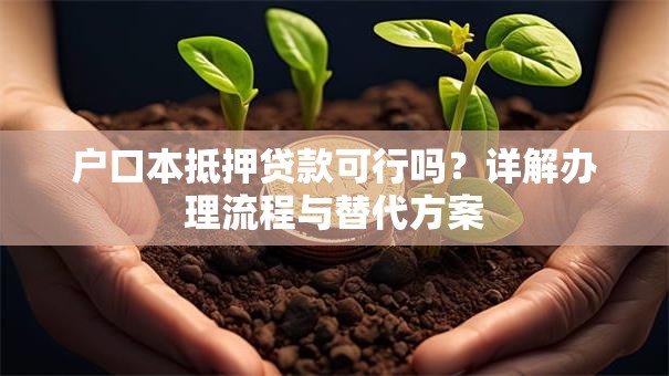 户口本抵押贷款可行吗？详解办理流程与替代方案
