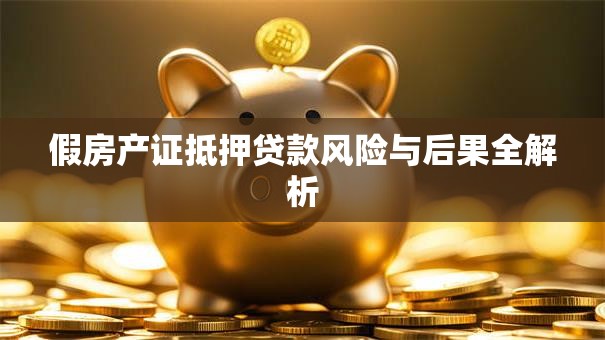 假房产证抵押贷款风险与后果全解析