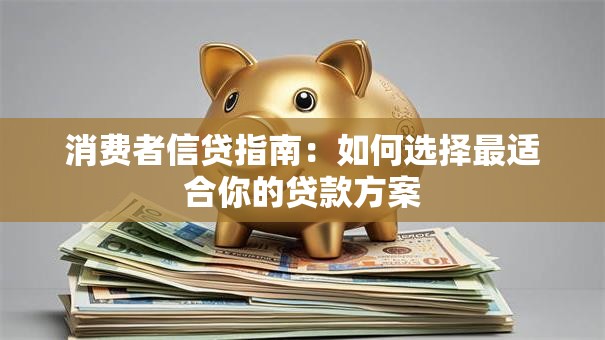 消费者信贷指南：如何选择最适合你的贷款方案