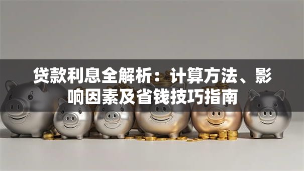 贷款利息全解析：计算方法、影响因素及省钱技巧指南