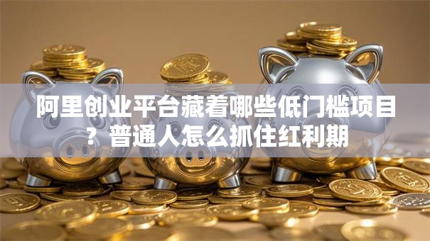 阿里创业平台藏着哪些低门槛项目？普通人怎么抓住红利期