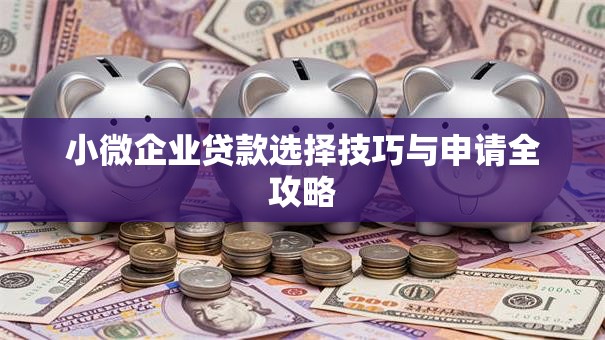 小微企业贷款选择技巧与申请全攻略