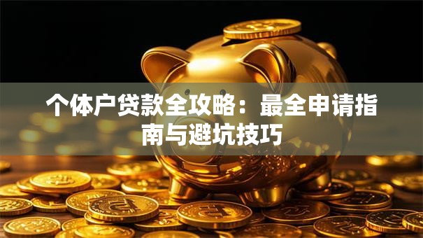 个体户贷款全攻略：最全申请指南与避坑技巧