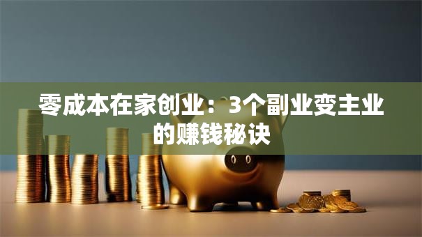 零成本在家创业：3个副业变主业的赚钱秘诀