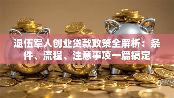 退伍军人创业贷款政策全解析：条件、流程、注意事项一篇搞定