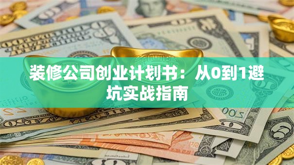 装修公司创业计划书：从0到1避坑实战指南