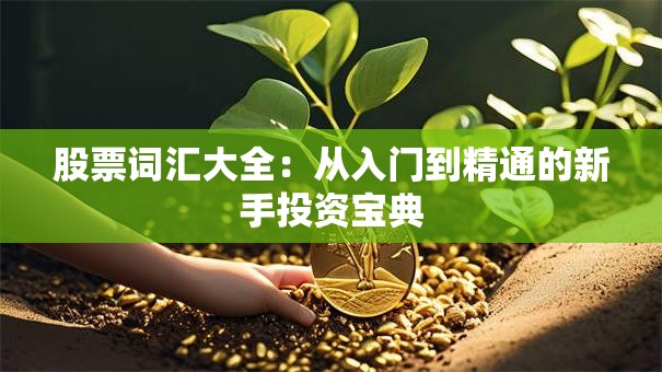股票词汇大全：从入门到精通的新手投资宝典