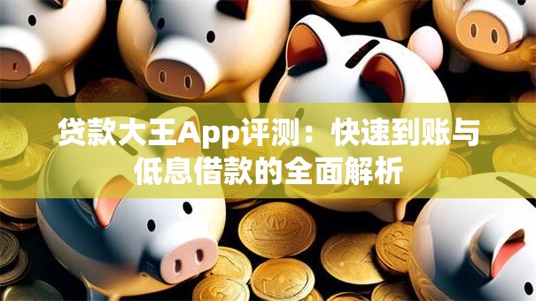 贷款大王App评测：快速到账与低息借款的全面解析