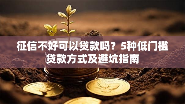 征信不好可以贷款吗？5种低门槛贷款方式及避坑指南