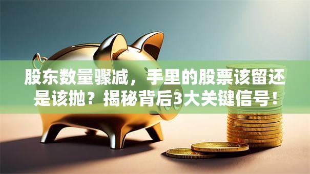 股东数量骤减，手里的股票该留还是该抛？揭秘背后3大关键信号！