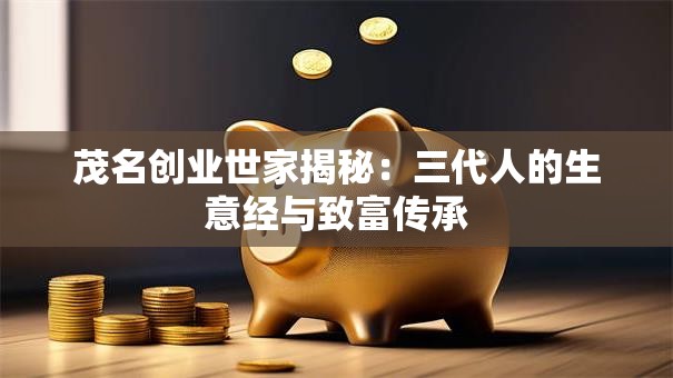 茂名创业世家揭秘：三代人的生意经与致富传承