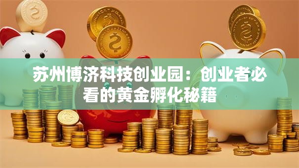 苏州博济科技创业园：创业者必看的黄金孵化秘籍
