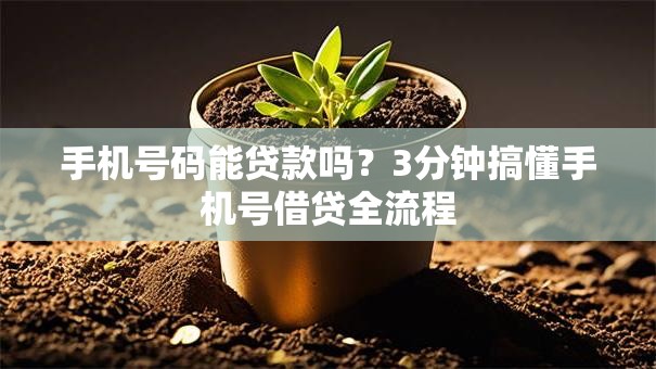 手机号码能贷款吗？3分钟搞懂手机号借贷全流程