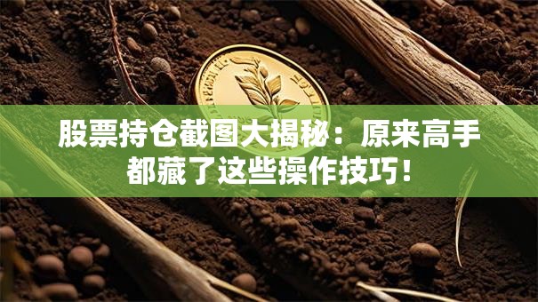 股票持仓截图大揭秘：原来高手都藏了这些操作技巧！