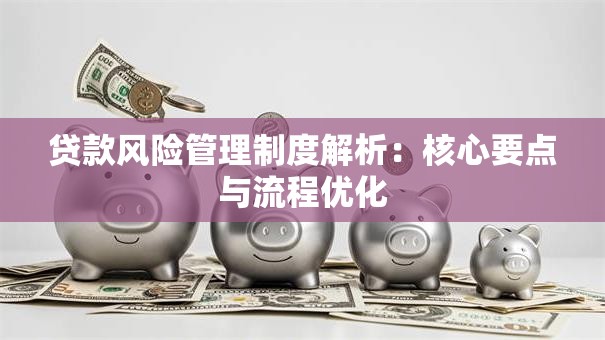 贷款风险管理制度解析：核心要点与流程优化